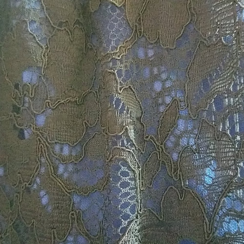 NWOT Black&Blue Lace Strapless Dress By Speechless - Picture 11 of 16